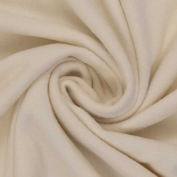 Baumwoll Fleece - uni - natur - 100 % Baumwolle